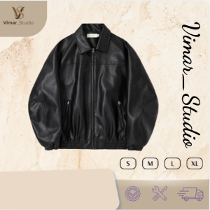 Áo Khoác Da Vimar Studio - Phong Cách Minimalist Bomber
